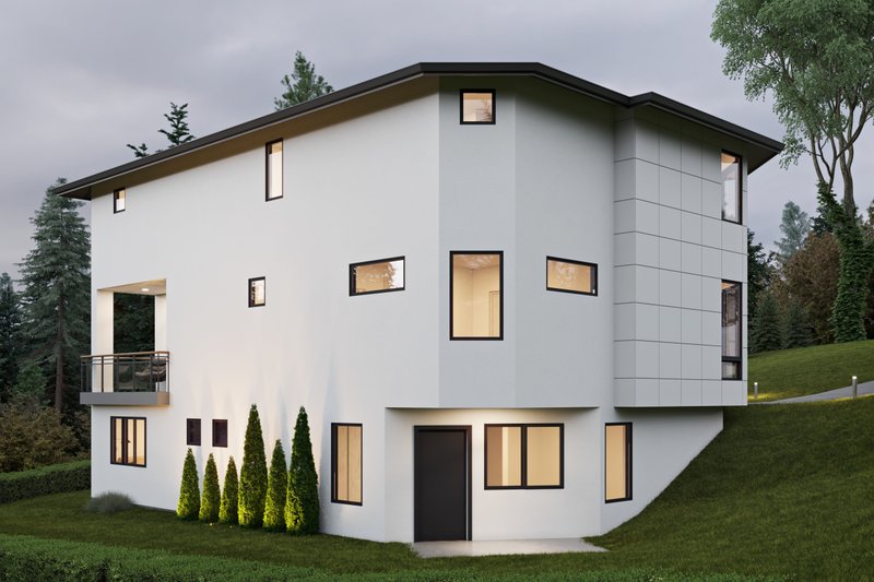 Architectural House Design - Exterior - Rear Elevation for Contemporary House Plan #1066-269 - 6 bed, 5 bath