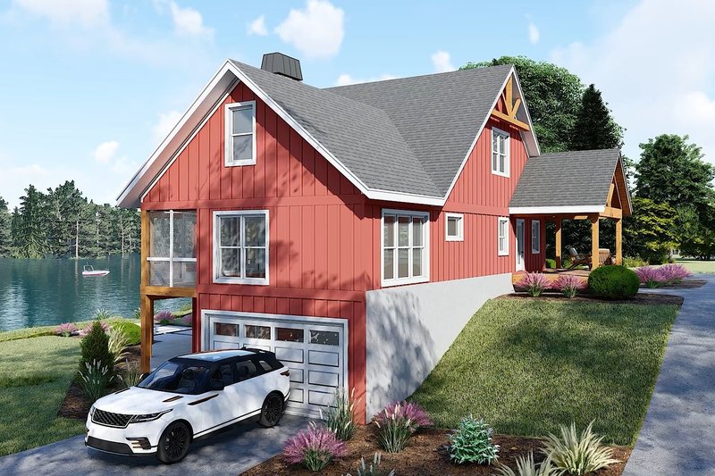 Dream House Plan - Exterior - Other Elevation 2 for Farmhouse House Plan #932-1137 - 3 bed, 2.5 bath
