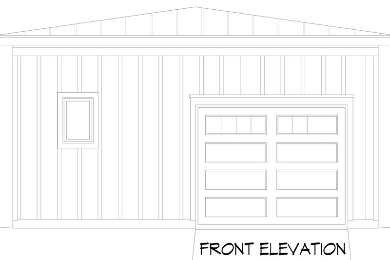 Architectural House Design - Exterior - Front Elevation 3 for Southern House Plan #932-1282, 1 bath
