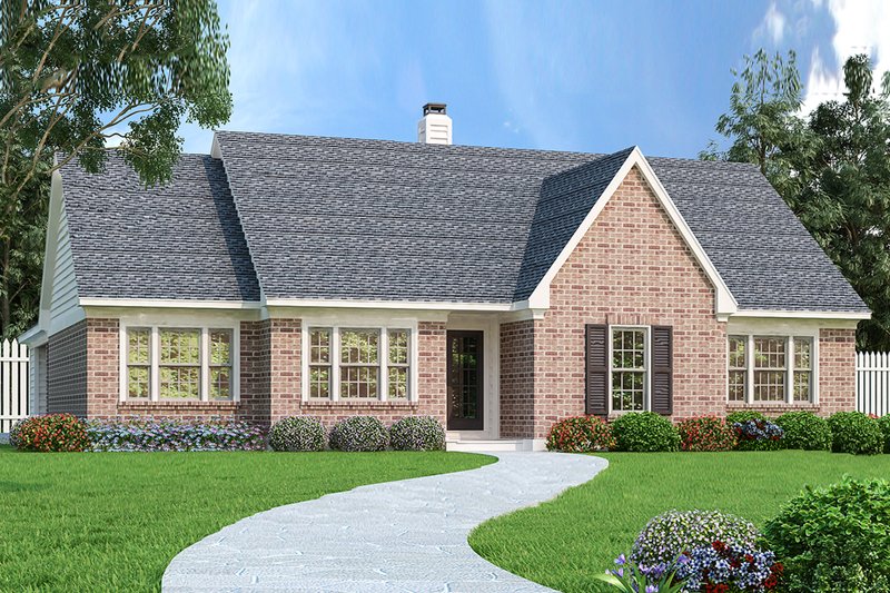 Home Plan - Ranch Exterior - Front Elevation Plan #45-580
