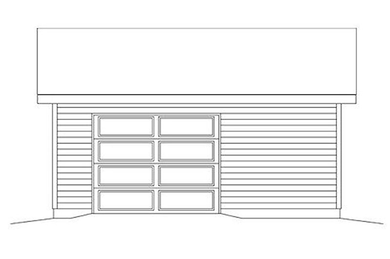 Home Plan - Exterior - Rear Elevation for Traditional House Plan #22-559, 0 bath