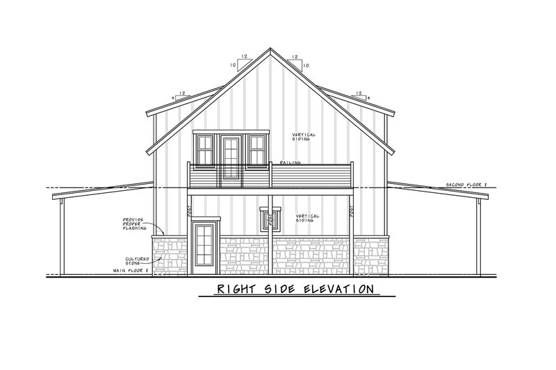 House Plan Design - Exterior - Other Elevation 1 for Barndominium House Plan #20-2554 - 2 bed, 1 bath
