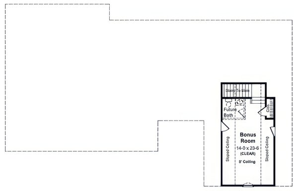 Home Plan - Floor Plan - Upper Floor for European House Plan #21-672 - 3 bed, 2.5 bath