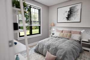 Interior - Bedroom 1 for Farmhouse House Plan #48-1205 - 3 bed, 2 bath