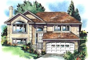 European Exterior - Front Elevation Plan #18-303