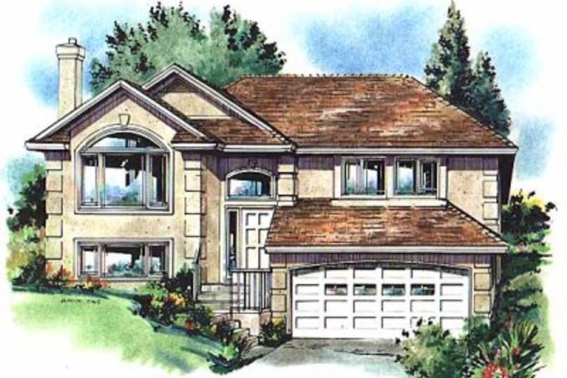Dream House Plan - European Exterior - Front Elevation Plan #18-303