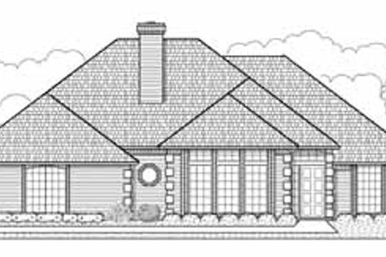 Exterior - Front Elevation for Traditional House Plan #65-151 - 3 bed, 2 bath