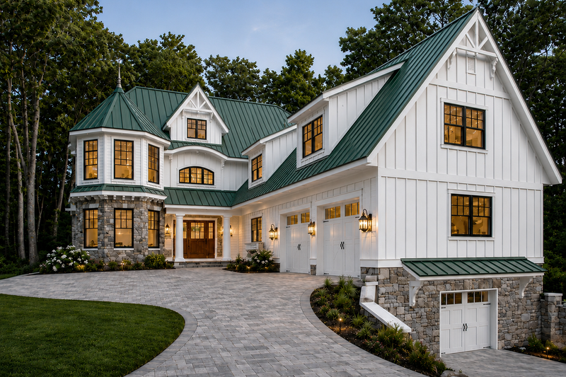 Dream House Plan - Exterior - Front Elevation 3 for Farmhouse House Plan #928-443 - 3 bed, 4.5 bath