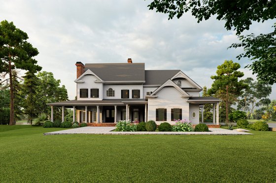 Exterior - Front Elevation 6 for Farmhouse House Plan #54-103 - 5 bed, 5.5 bath