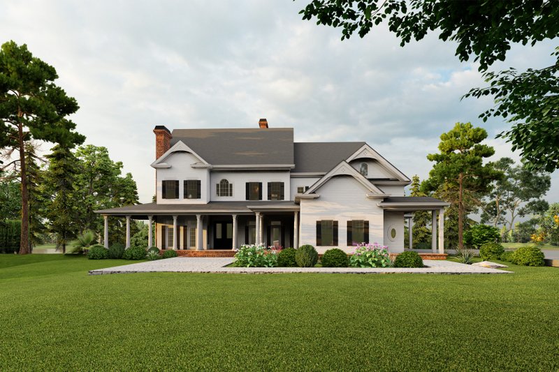 Architectural House Design - Exterior - Front Elevation 6 for Farmhouse House Plan #54-103 - 5 bed, 5.5 bath