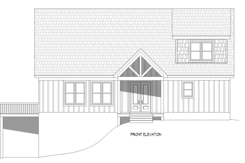Dream House Plan - Exterior - Front Elevation 3 for Southern House Plan #932-794 - 3 bed, 2.5 bath