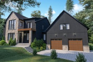 Exterior - Front Elevation 6 for Craftsman House Plan #23-2743 - 3 bed, 2.5 bath