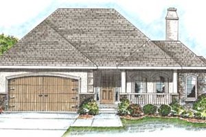 European Exterior - Front Elevation Plan #20-1375