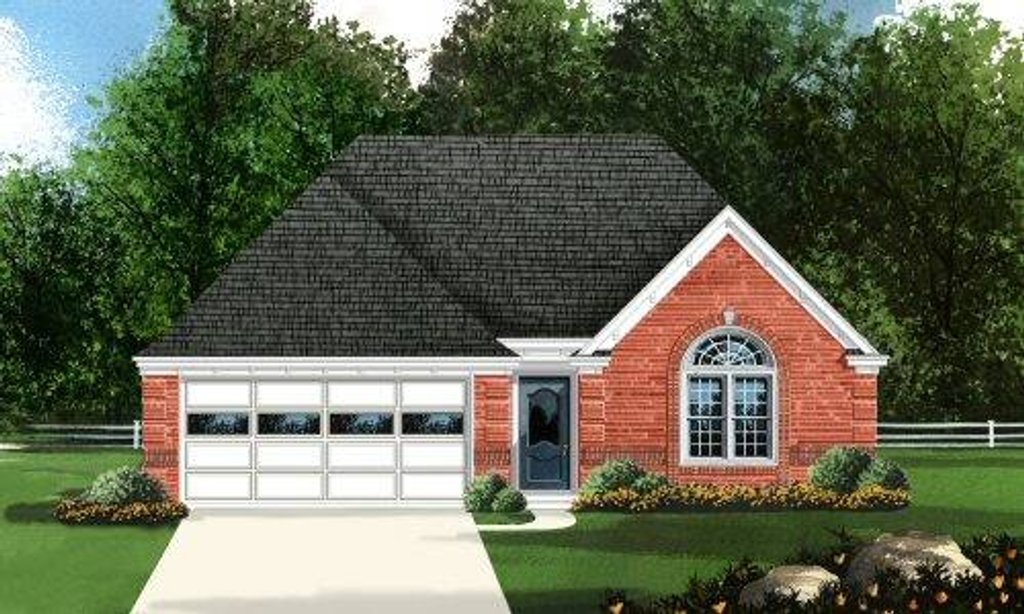 Exterior - Front Elevation 2 for Traditional House Plan #424-160 - 3 bed, 2 bath