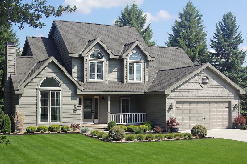 Dream House Plan - Exterior - Front Elevation 3 for Country House Plan #3-235 - 5 bed, 2.5 bath