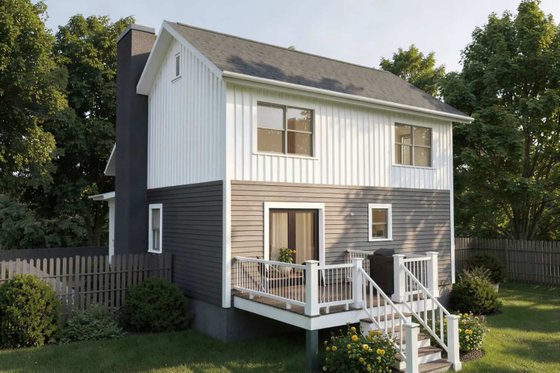 Exterior - Other Elevation for Farmhouse House Plan #79-343 - 4 bed, 2.5 bath