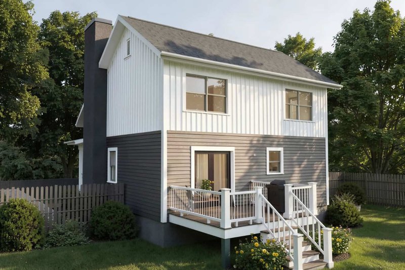 Dream House Plan - Exterior - Other Elevation for Farmhouse House Plan #79-343 - 4 bed, 2.5 bath