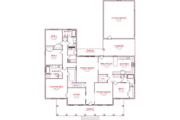 Southern Style House Plan - 4 Beds 3 Baths 2590 Sq/Ft Plan #63-111 