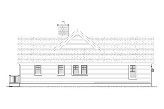 Exterior - Other Elevation 1 for Traditional House Plan #901-47 - 4 bed, 3.5 bath