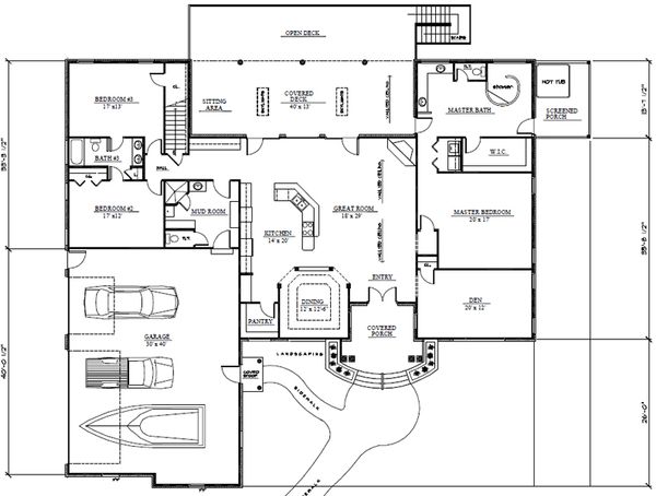 Country Floor Plan - Main Floor Plan #123-111