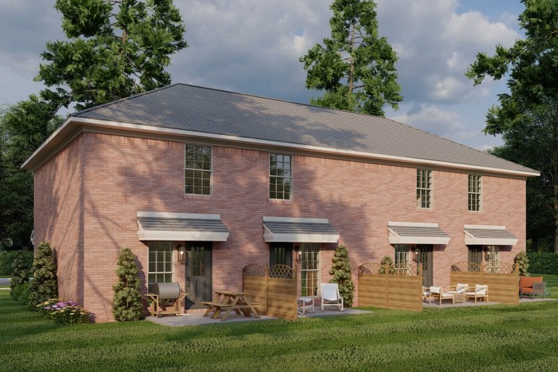 Home Plan - Exterior - Other Elevation 2 for Contemporary House Plan #17-2829 - 8 bed, 4 bath