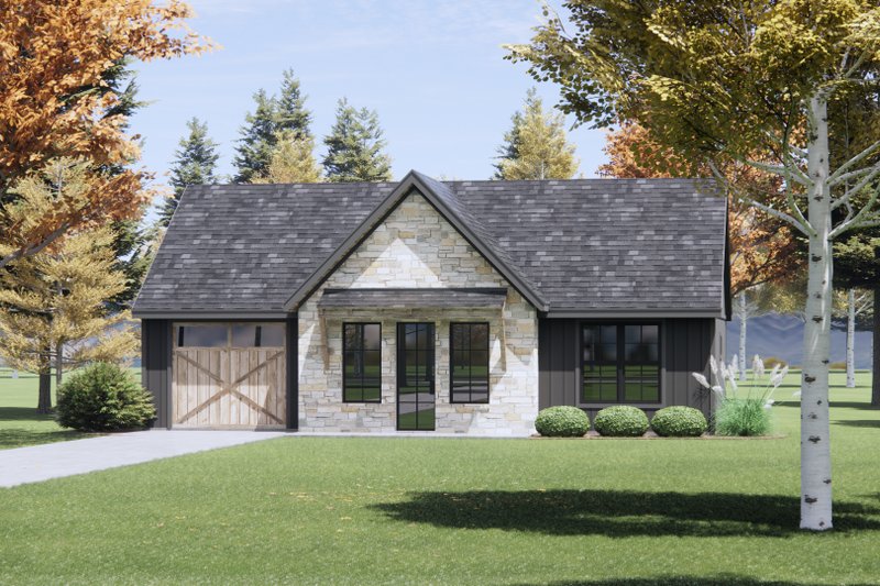 House Design - Exterior - Front Elevation 6 for Country House Plan #1096-146 - 3 bed, 2 bath