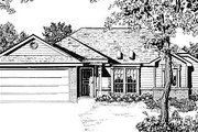 Traditional Style House Plan - 3 Beds 2.2 Baths 1268 Sq/Ft Plan #14-141 