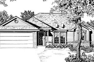 Traditional Exterior - Front Elevation Plan #14-141