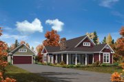 Cottage Style House Plan - 3 Beds 2 Baths 1582 Sq/Ft Plan #57-618 