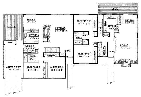 Modern Floor Plan - Main Floor Plan #303-261