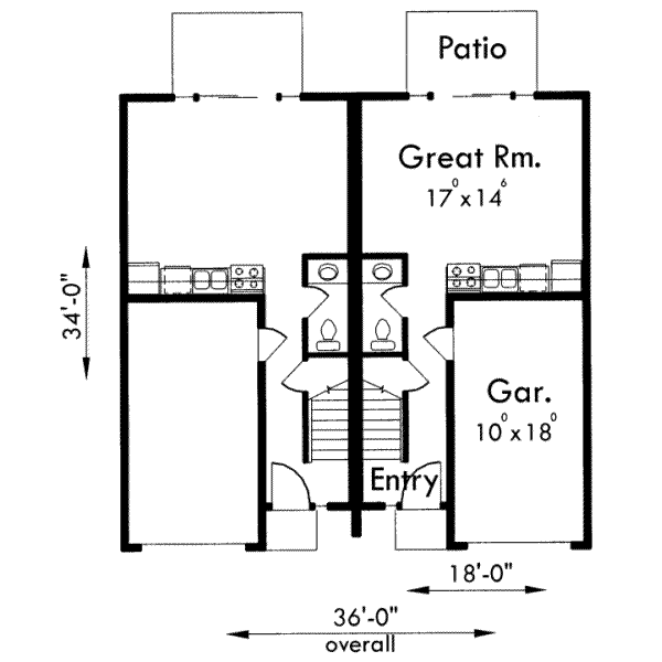 Traditional Floor Plan - Main Floor Plan #303-361