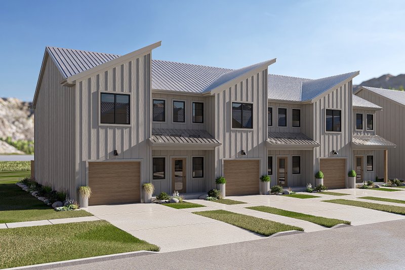 House Plan Design - Exterior - Other Elevation 2 for Modern House Plan #455-824 - 3 bed, 3 bath