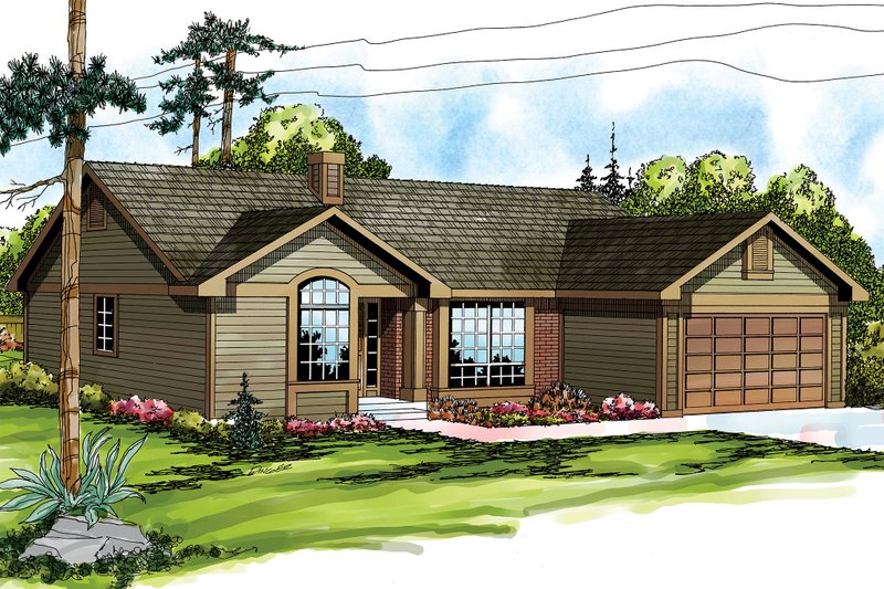 Architectural House Design - Traditional Exterior - Front Elevation Plan #124-139