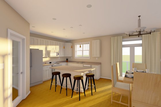 Interior - Kitchen for Farmhouse House Plan #126-241 - 4 bed, 3 bath