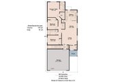 Ranch Style House Plan - 3 Beds 2 Baths 1237 Sq/Ft Plan #124-724 Floor 