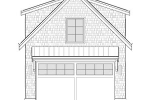 Exterior - Front Elevation 3 for Farmhouse House Plan #1114-30 - 1 bed, 1 bath
