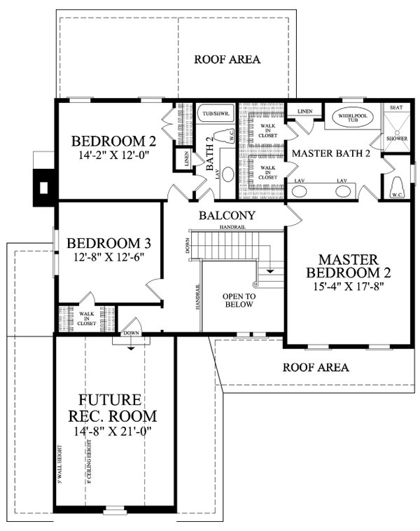 House Blueprint - Country Floor Plan - Upper Floor Plan #137-411