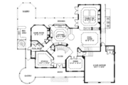 Mediterranean Style House Plan - 4 Beds 4.5 Baths 5362 Sq/Ft Plan #27-225 