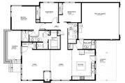 Modern Style House Plan - 3 Beds 2 Baths 1832 Sq/Ft Plan #895-84 