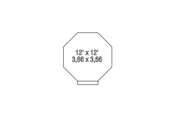 Floor Plan - Main Floor for Victorian House Plan #25-4208, 0 bath