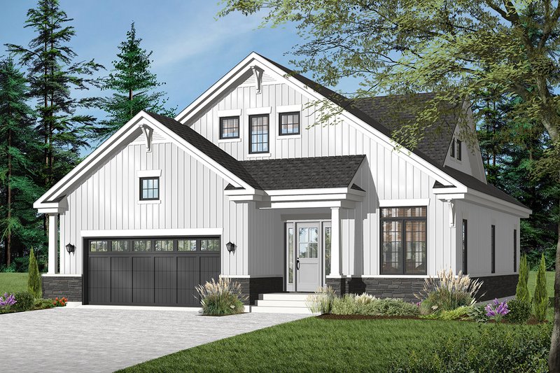 Home Plan - Country Exterior - Front Elevation Plan #23-2243