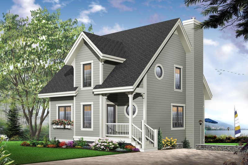 Dream House Plan - Exterior - Front Elevation 3 for Traditional House Plan #23-663 - 3 bed, 1.5 bath