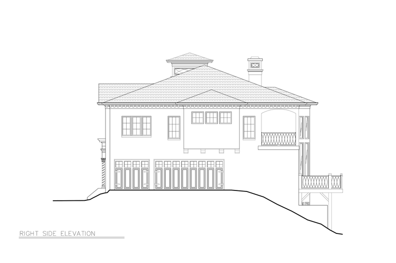 Architectural House Design - Exterior - Other Elevation 1 for European House Plan #119-341 - 4 bed, 4 bath