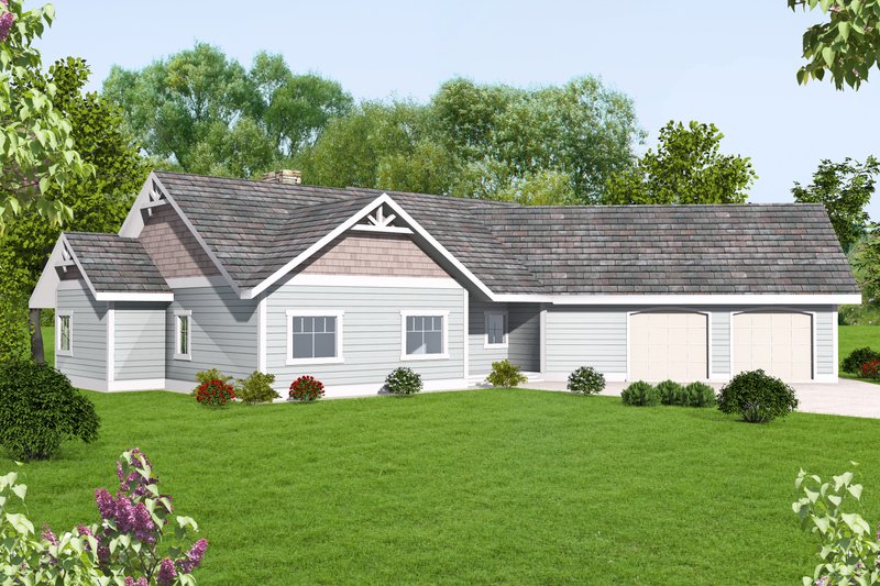 House Plan Design - Bungalow Exterior - Front Elevation Plan #117-713