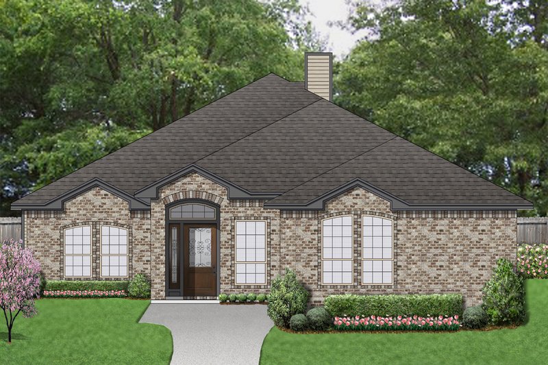 Architectural House Design - Traditional Exterior - Front Elevation Plan #84-614