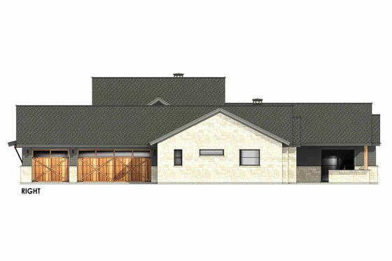 Exterior - Other Elevation 1 for Country House Plan #1096-43 - 4 bed, 4.5 bath
