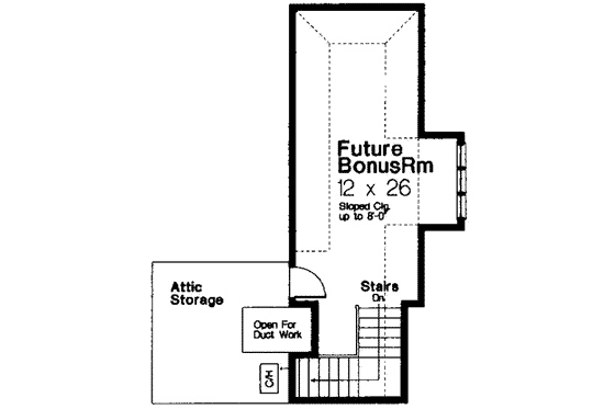 Floor Plan - Other Floor for European House Plan #310-281 - 4 bed, 3.5 bath