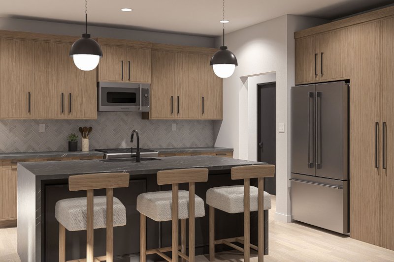 House Design - Interior - Kitchen for Modern House Plan #455-747 - 3 bed, 2 bath