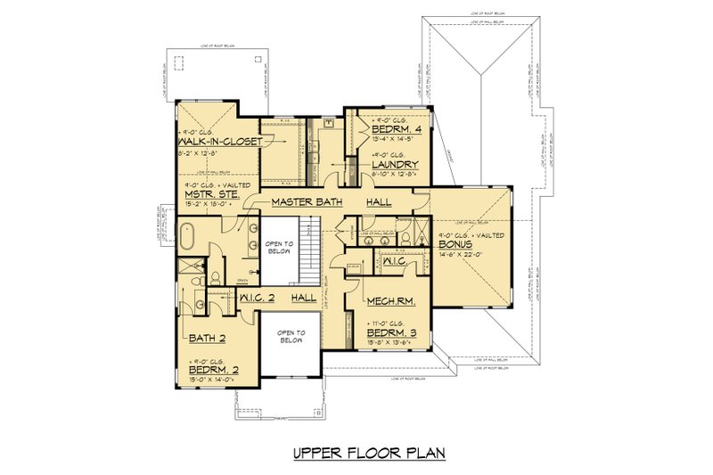 Dream House Plan - Floor Plan - Upper Floor for Contemporary House Plan #1066-278 - 4 bed, 4.5 bath