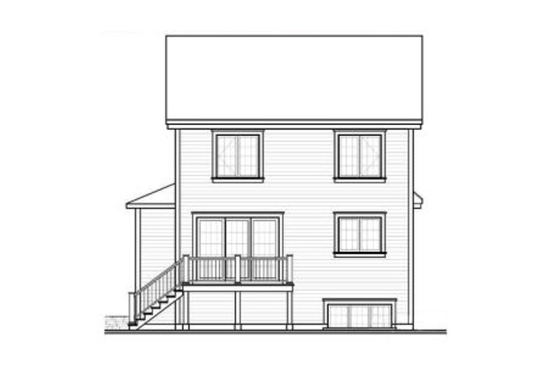 Home Plan - Exterior - Rear Elevation for Country House Plan #23-2183 - 3 bed, 1.5 bath